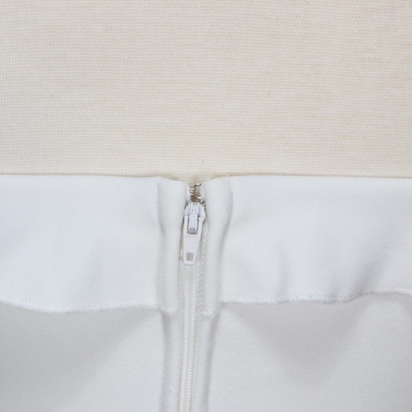 City Studio Dress Size 5 Ruffled Fit & Flare Ivory Sleeveless Sweet Heart - Picture 10 of 14